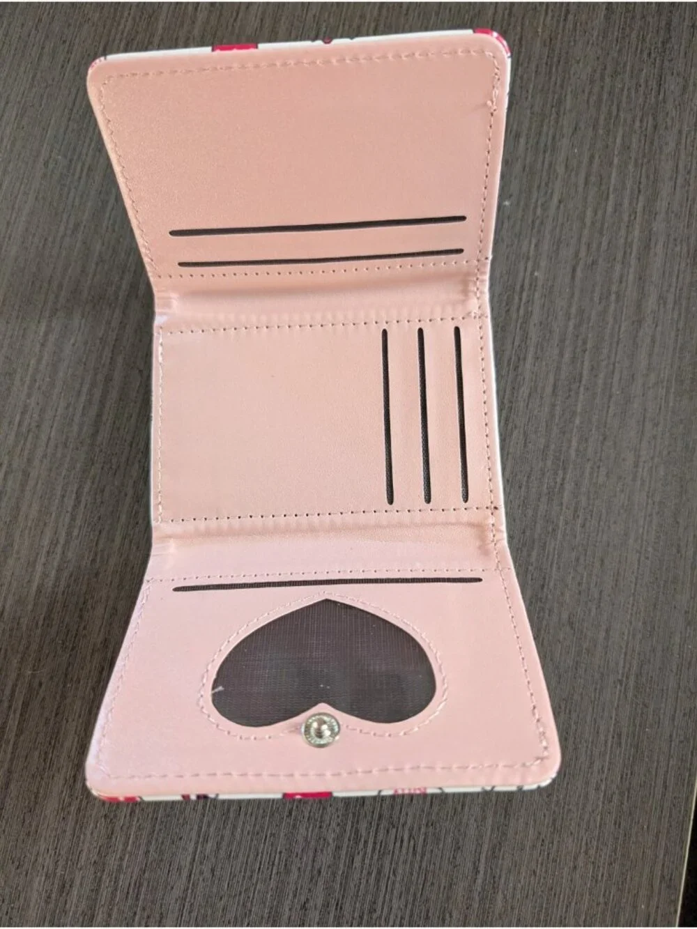 Hello Kitty Strawberry Trifold Wallet Pink Slim Compact Small Purse Girls Women